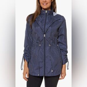 Jones New York‎ parka in a pocket rain jacket, size small